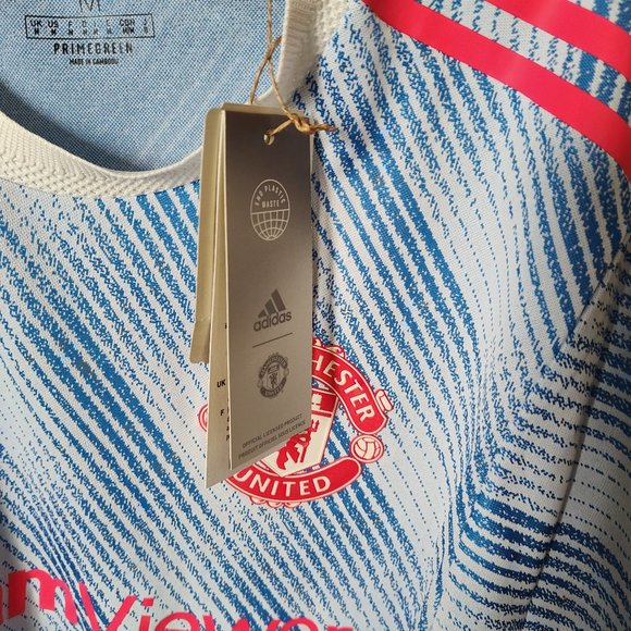 ADIDAS MANCHESTER UNITED PLAYER ISSUE JERSEY SIZE MEDIUM - Picture 1 of 6